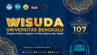 LIVE  WISUDA UNIVERSITAS BENGKULU PERIODE 107 1 [upl. by Annahtur]