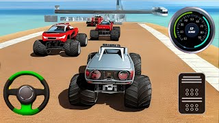 Monster Truck Mega Ramp Impossible Stunts  Monster Car Stunt Car Racing Game  Android Gameplay [upl. by Ahsitauq]