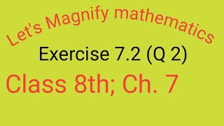 Lets Magnify mathematics class 8th ex 72 Q2 ch 7 Factorisation by rsk maths monitor [upl. by Ahsemad]