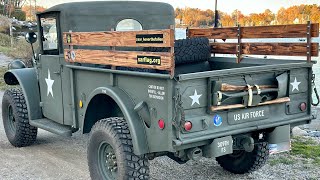 1954 M37 Dodge Power Wagon Restomod  70 MPH [upl. by Otrebmuh]