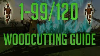 Runescape 3  199120 Woodcutting guide 2019 [upl. by Ynaffik]