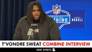 T’Vondre Sweat 2024 NFL Combine Interview Meeting With The Dallas Cowboys And Journey To NFL Draft [upl. by Dowling831]