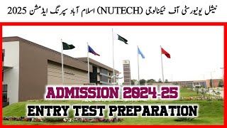 National university of technology spring admission 202425  Entry test preparation NUTECH  NUTECH [upl. by Acimat]