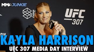 Kayla Harrison Says She Could Beat Vieira Pennington and Peña in One Night  UFC 307 [upl. by Virginia773]