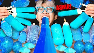 ASMR Semua Ice Cream Biru Desserts Permen Biru SUARA MUKBANG KER4CUN4N TELFON RUMAH SAKIT [upl. by Moriyama]