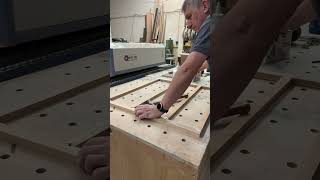 Glueing a front frame up with Hoffmanns cabinetmaker cabinetdesign woodworking shorts cabinet [upl. by Lal116]