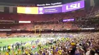 WE ROCKING LSU BAND NECK CHANT ITS GOING DOWN LSU TIGERS 20192020 NATIONAL CHAMPIONS STTDB [upl. by Akinimod]