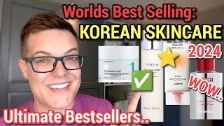 BESTSELLING KOREAN SKINCARE 2024  Skincare Favourites and Fails [upl. by Kesia986]