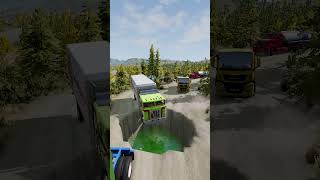 Truck vs Giant Water Pit 1 [upl. by Damek693]