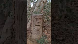 Tree stump wood carvings at Chollas Lake artwork woodcarving JemOfDaNile lake sandiego peace [upl. by Enitsua565]