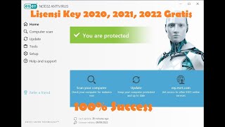 Lisensi Antivirus ESET NOD32 Valid Mulai 2020 sd 2022 100 WORK [upl. by Saoj]