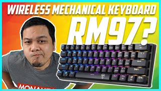 RM97 Dapat Wireless Mechanical Keyboard Full Key RGB Review VicTsing PC335 60 Wireless Keyboard [upl. by Nirrak]