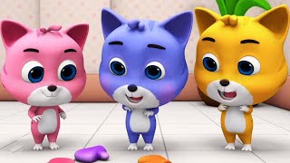 Nursery Rhymes By Kids Baby Club  Three Little Kittens Rhyme [upl. by Akinhoj]