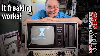 The leftfordead TRS80 Model II is finally repaired and working [upl. by Asinla]