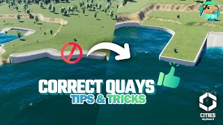 EASY Quay Tutorial Tips amp Tricks Cities Skylines 2 [upl. by Narf]