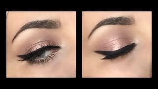 أسهل طريقة لرسم الأيلاينر مع ترشيحي للمنتجات  How to Perfect Wing eyeliner [upl. by Alvina633]