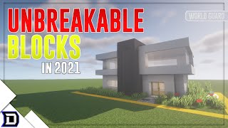 How to make an area of blocks unbreakable 2021  PC World Guard [upl. by Latsyrhk]