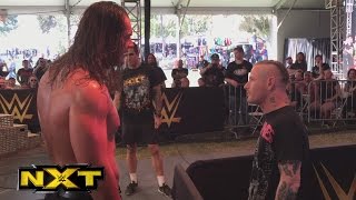 Slipknots Corey Taylor hits Baron Corbin at the NXT Aftershock Festival [upl. by Adarbil]