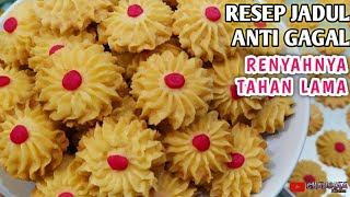 RESEP KUE SEMPRIT MAWAR SUPER RENYAH  ANEKA KUE KERING LEBARAN [upl. by Bonaparte]