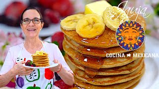 Hot Cakes de Avena y Plátano Que SÍ Salen Suavecitos El Secreto [upl. by Ataliah]