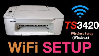 Ijstartcanon PiXMA TS3420 Wireless Setting Up Windows [upl. by Edrea]