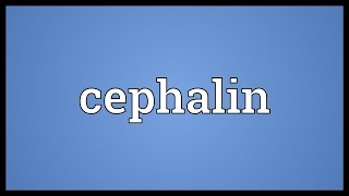 Cephalin Meaning [upl. by Nicoli]