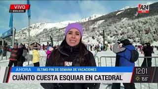 Vacaciones de invierno en Bariloche Desde Cerro Catedral para “Vivo el sábado” por ​ A24com [upl. by Elicul]