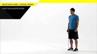 Resistance Band Lateral Raises [upl. by Luby]