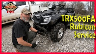 Honda Foreman Rubicon TRX500FA Service [upl. by Zeiger]