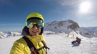 MONTEROSA SKI 2018 4  Pista dei Salati due volte [upl. by Hailed]