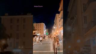 france view of historical streets at night nice europe autumn travel holiday vacation shorts [upl. by Anniram550]