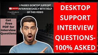 Desktop support Interview Questions for Freshers and Experienced desktopsupport support [upl. by Nirre]