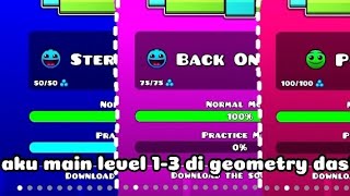 aku main geometry dash level 13 3 Coin ℅100  geometry dash Indonesia  enjoy yek [upl. by Artenahs]