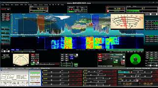 N5J Palmyra Jarvis calling CQ Europe on 20m SSB  RX THETIS [upl. by Amsirak]