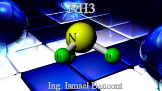 Ammonia NH3 3D Animation Molecule [upl. by Anawd510]