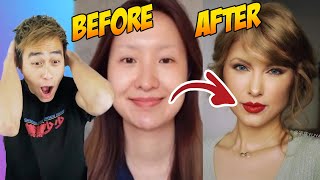 Chinese Taylor Swift Makeup Transformation PROVES Makeup Is a LIE TIK TOK CHINA [upl. by Catt775]