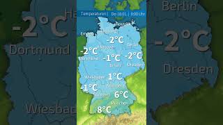 Die ⚠️ Schneewalze ❄️ rutscht nach Süddeutschland Die Temperaturen rauschen in den Keller shorts [upl. by Virgie]