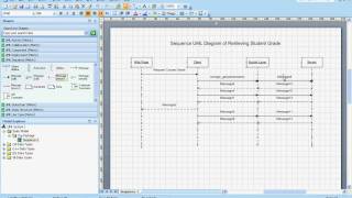 Sequence UML Diagrams Example Understanding amp Creating them using Microsoft Visio [upl. by Hildie]