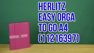 Распаковка Herlitz Easy Orga To Go А4 на резинке Малиновая 11216397 [upl. by Mozart]