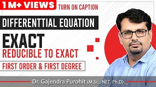 Exact and Reducible to Exact differential equation of first order [upl. by Alvina716]