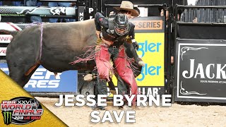 WORLD FINALS Jesse Byrne Takes a Kick to The Back To Save Dalton Kasel  2019 [upl. by Nedle]