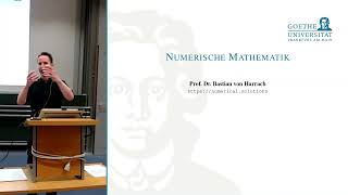 Num 14a  Numerische Mathematik Einführung in die Numerik [upl. by Ainoloppa]