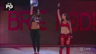 WWE Brie Bella Entrance With Nikki Bella [upl. by Rodmur]