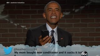 Obama Reads Mean Tweets on Jimmy Kimmel Live [upl. by Jovi]