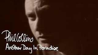 Phil Collins  Another Day In Paradise Official Music Video [upl. by Suiremed]