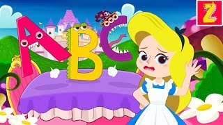 Monster Alphabets jumping with Alice l Monster ABC amp Phonics song l ZooZooSong for kids [upl. by Tiloine]