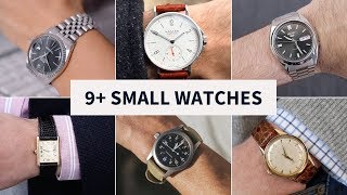 9 Great Watches for Small Wrists Under 40mm  Seiko Rolex Hamilton and MORE [upl. by Leilah]