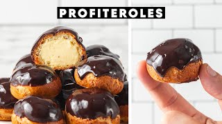 NEW RECIPE How to make Chocolate Profiteroles [upl. by Ineslta]