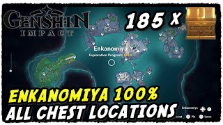 Enkanomiya All Treasure Chest Locations  Genshin Impact  Enkanomiya 100 Exploration [upl. by Zoller]