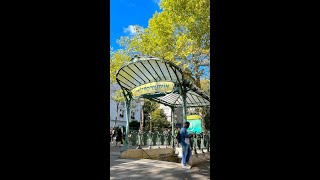 モンマルトルのアベス駅 螺旋階段でホームまで Paris Metro Abbesses shorts [upl. by Steffen]